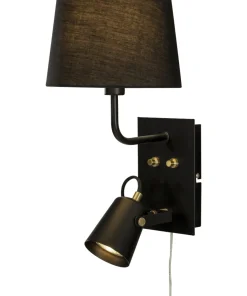 METZ Vägglampa 42cm Svart/Matt Mässing