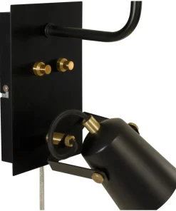 METZ Vägglampa 42cm Svart/Matt Mässing