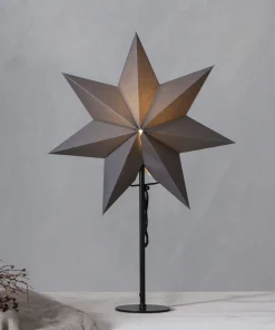 MIXA Stjärna på fot 50cm Grå
