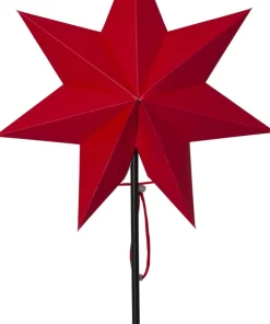 MIXA Stjärna på fot 50cm Röd