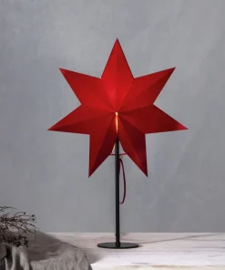 MIXA Stjärna på fot 50cm Röd