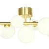 MOLEKYL Plafond 58cm Matt Mässing/Vit