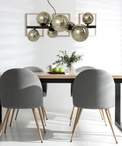 MOLEKYL Taklampa 58cm Svart/Rökgrå