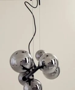 MOLEKYL Taklampa 58cm Svart/Rökgrå