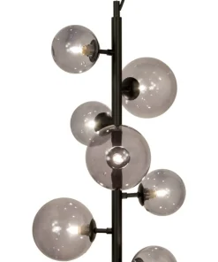MOLEKYL Taklampa Lodrät 7L 38cm Svart/Rökgrå