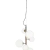 MOLEKYL Taklampa Lodrät 7L 38cm Tenn/Vit