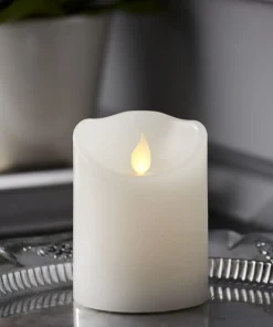 M-TWINKLE LED Blockljus 10cm Vit
