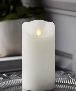 M-TWINKLE LED Blockljus 15cm Vit