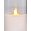 M-TWINKLE LED Blockljus 12,5cm Vax/Klar/Varmgul