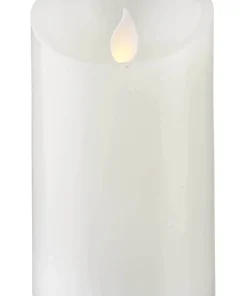 M-TWINKLE LED Blockljus Vax 12,5cm Vit