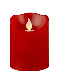 M-TWINKLE LED-Blockljus 10cm Röd