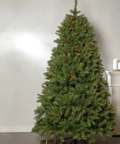 NARVIK Julgran 210cm 300LED Extra varmvit/Grön IP44