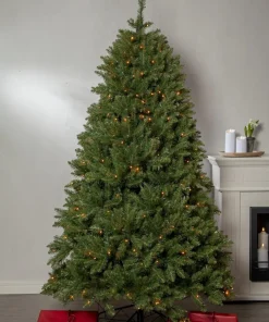 NARVIK Julgran 210cm 300LED Extra varmvit/Grön IP44