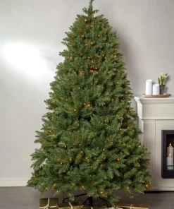NARVIK Julgran 210cm 300LED Extra varmvit/Grön IP44