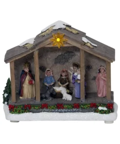NATIVITY Panorama Krubba 19cm Flerfärgad