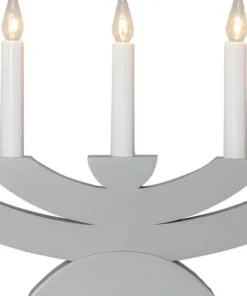 NAVIDA Ljusstake 5L 42cm Grå