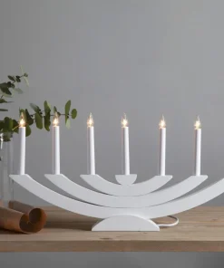 NAVIDA Ljusstake 7L 60cm Vit