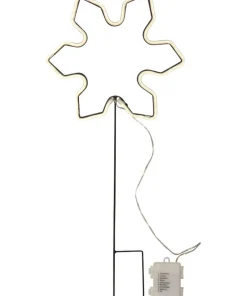 NEONSNOWFLAKE Utomhusdekoration Batteri 60cm Vit IP44