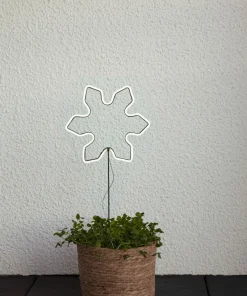 NEONSNOWFLAKE Utomhusdekoration Batteri 60cm Vit IP44