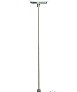 NEW AUGUST Golvlampa 140cm Krom/Opalvit