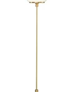 NEW AUGUST Golvlampa 140cm Matt Mässing/Opalvit