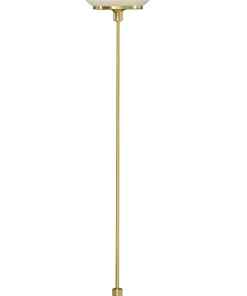 NEW AUGUST Golvlampa 140cm Matt Mässing/Opalvit