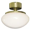 NEW AUGUST Plafond 27cm Matt Mässing/Vit