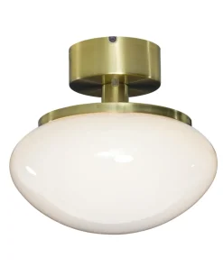 NEW AUGUST Plafond 27cm Matt Mässing/Vit