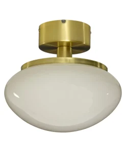 NEW AUGUST Plafond 27cm Matt Mässing/Vit