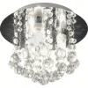 NICOLINE Plafond Bad 3L 26cm Krom/Klar IP44