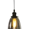 NIKI Fönsterlampa 14cm Svart/Rökfärgad