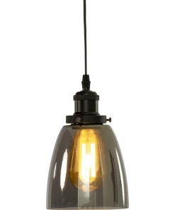 NIKI Fönsterlampa 14cm Svart/Rökfärgad