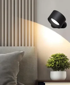 NO CABLE Vägglampa USB-Laddbar 9,5cm Mattvit
