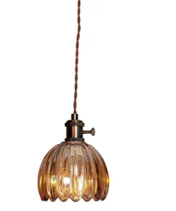 Nora Fönsterlampa 12cm Antikmässing/Amber