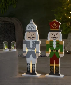 NUTCRACKER Batteridekoration 52cm Grön