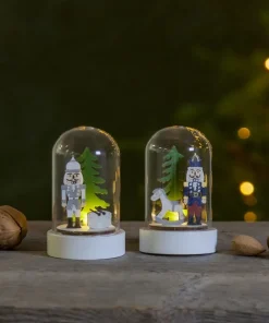 NUTCRACKER Batteridekoration 2-Pack 9cm Flerfärgad