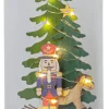 NUTCRACKER Bordsdekoration Batteri 20cm Flerfärgad