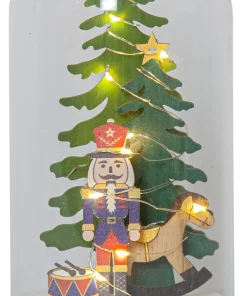 NUTCRACKER Bordsdekoration Batteri 20cm Flerfärgad
