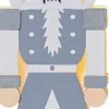 NUTCRACKER Bordsdekoration Batteri 25cm Grå/Vit