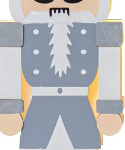 NUTCRACKER Bordsdekoration Batteri 25cm Grå/Vit