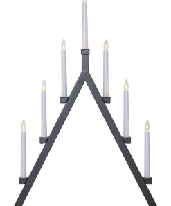 OLIVER Ljusstake 7L 75cm Svart