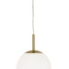 OPAL Takpendel 25cm Matt Mässing/Opalvit