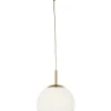OPAL Takpendel 30cm Matt Mässing/Opalvit