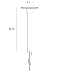ORBIT Pollare 35cm 12V Grå IP65