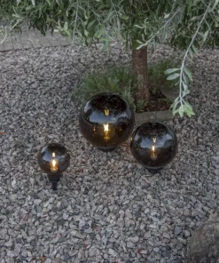 ORBY Klot Utomhusdekoration 20cm Svart