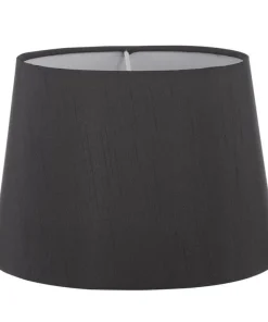 ORIVA Lampskärm Oval Silke 15cm/22cm Svart