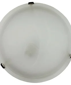 ORIVA Plafond 40cm Vit/Borstad Stål