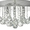 ORIVA Plafond Kristall K9 35cm Krom/Klar IP20