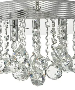 ORIVA Plafond Kristall K9 35cm Krom/Klar IP20