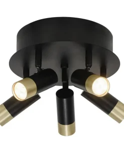ORIVA SLIM Takspot Rund 5a Svart/Guld 27cm